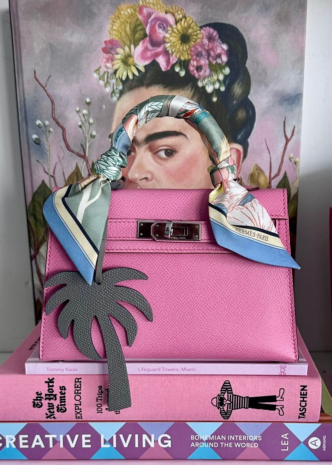 GREY BAG CHARM
