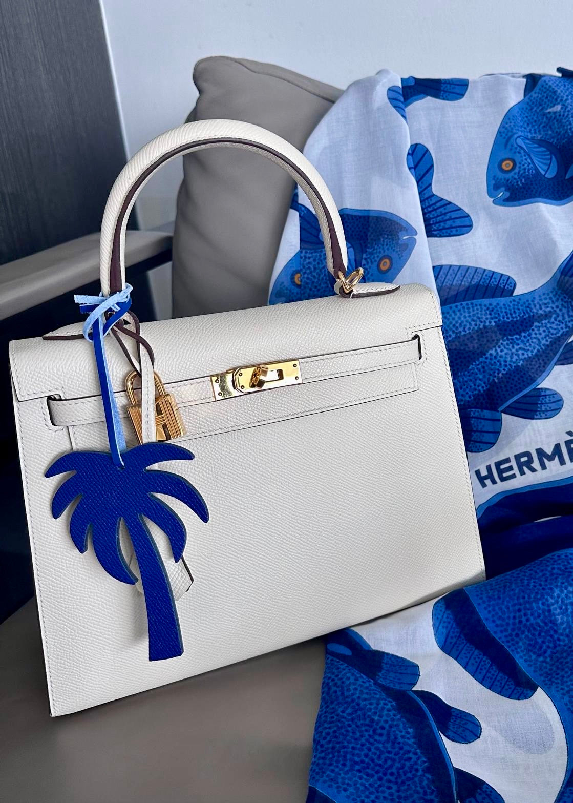 DEEP BLUE BAG CHARM