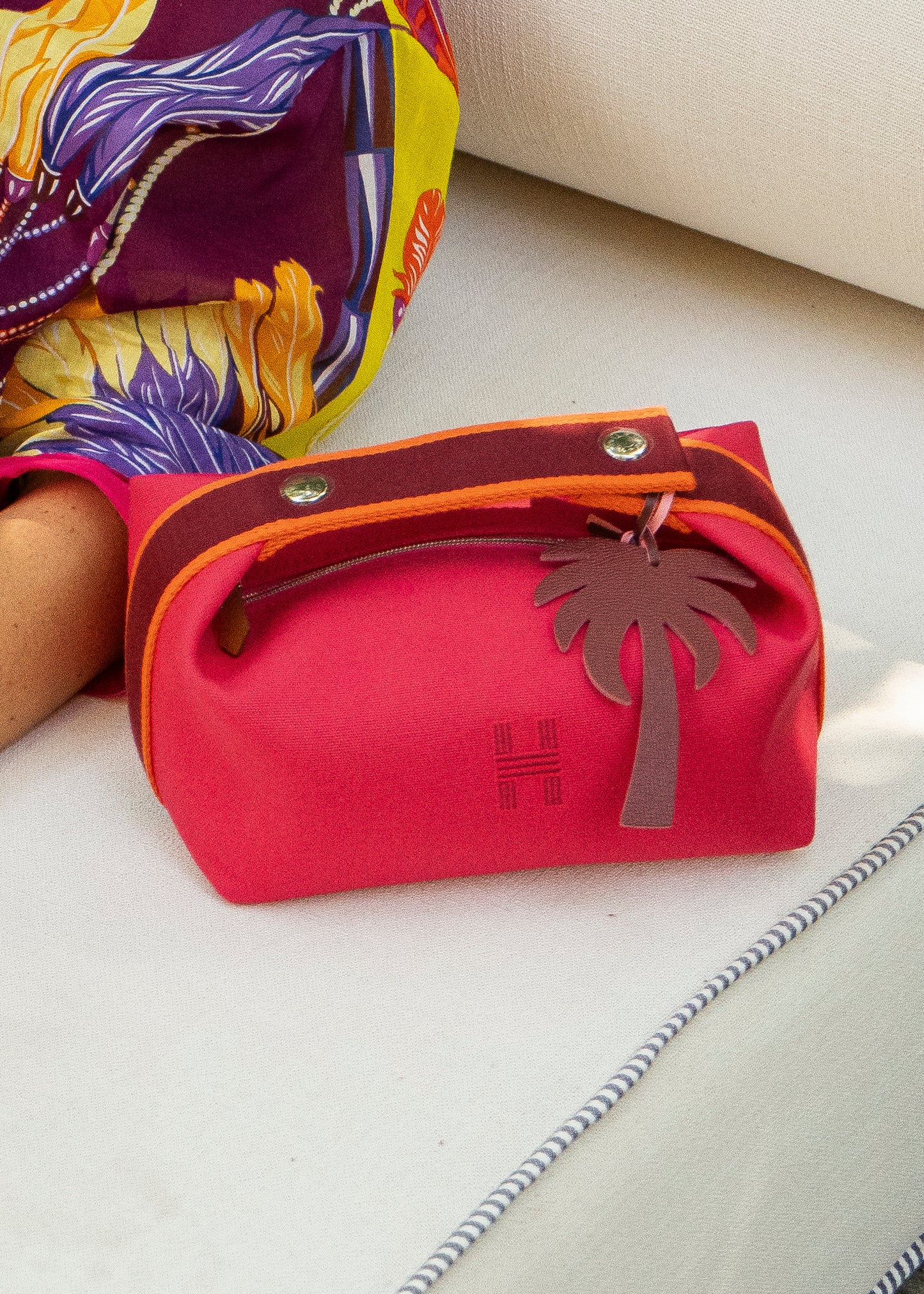 BURGUNDY BAG CHARM