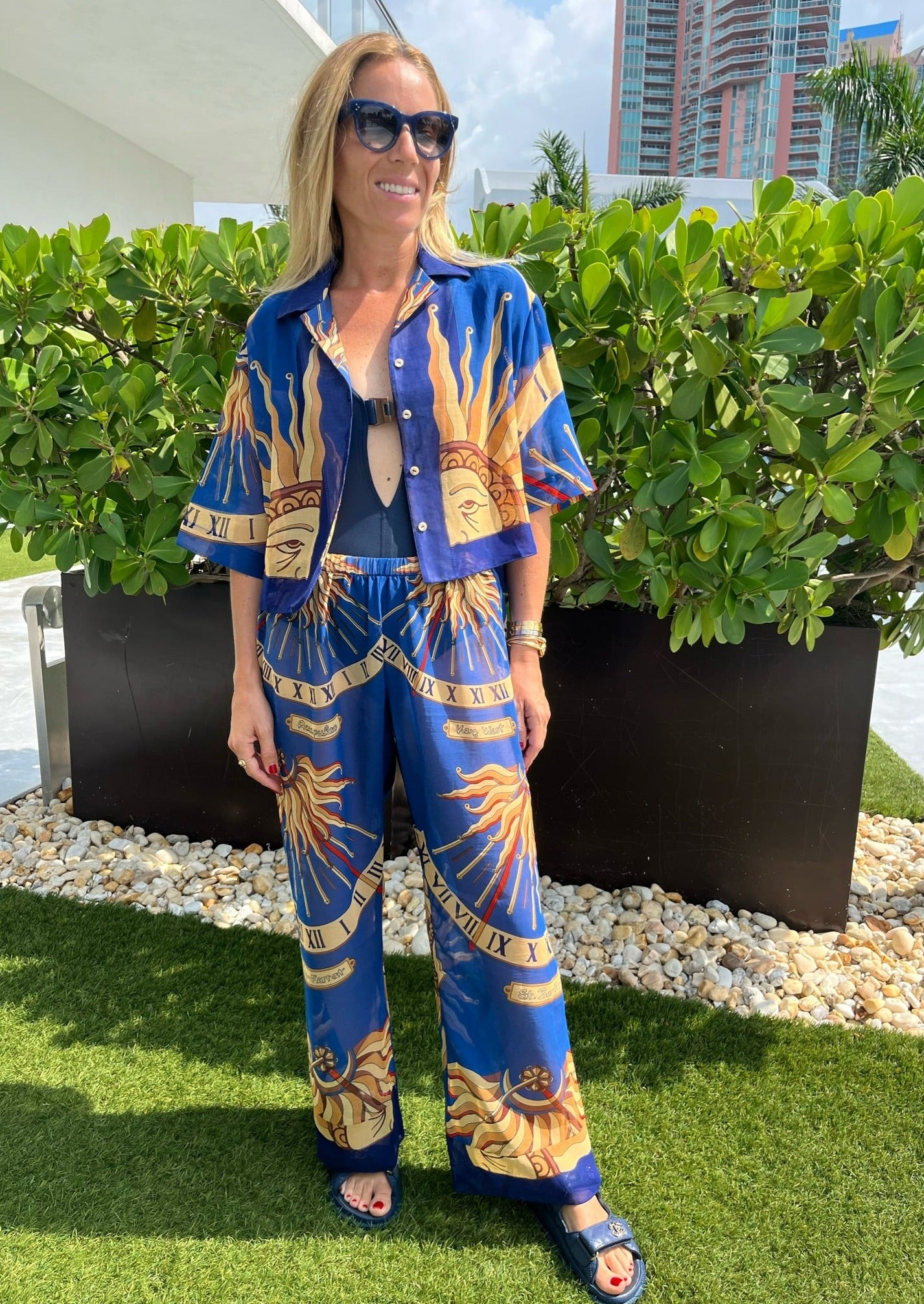 SUNDIAL BLUE PANT SET