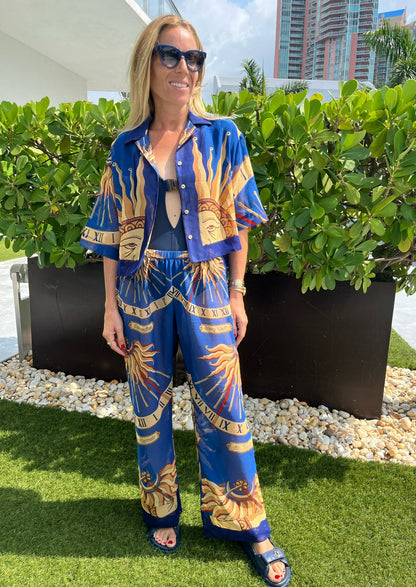 SUNDIAL BLUE PANT SET