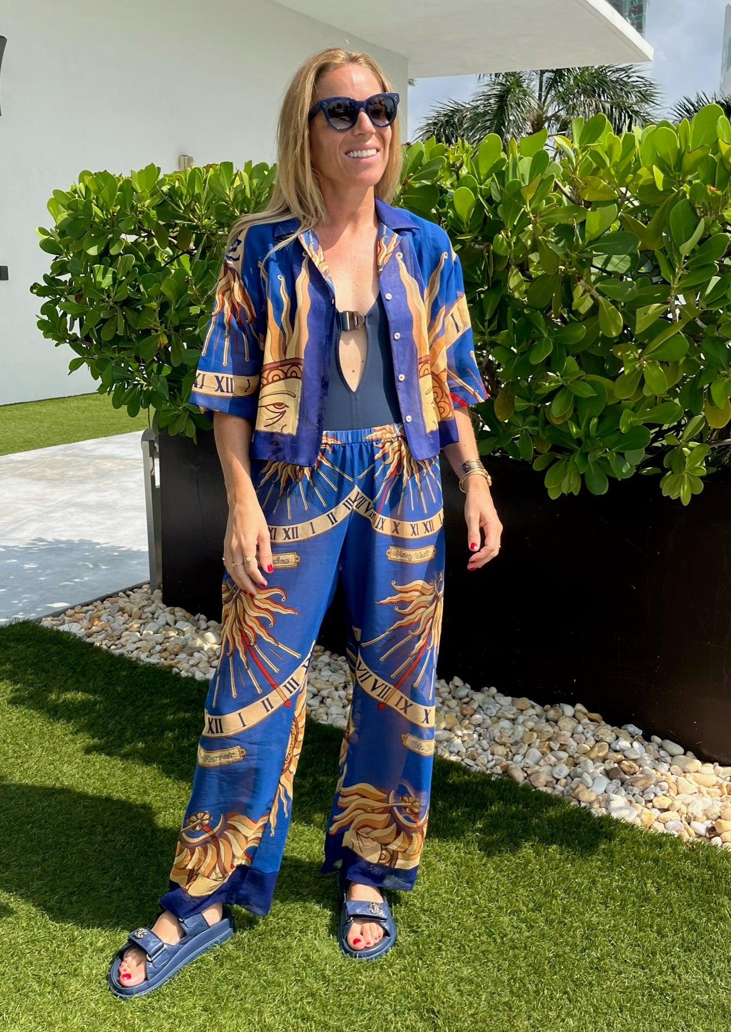 SUNDIAL BLUE PANT SET
